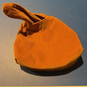 Merit Cosmetic Bag Brown Corduroy Makeup Carrying Case